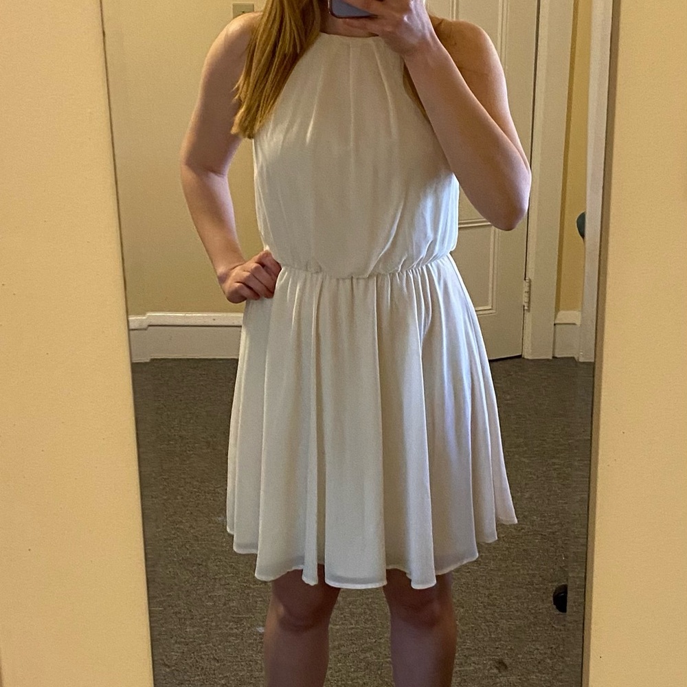 White / cream mini dress